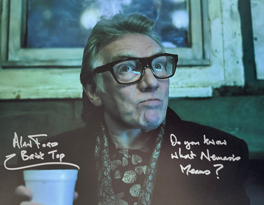 Alan Ford Signed Snatch 11x14” With “Nemesis” Quote