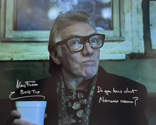 Alan Ford Signed Snatch 16x20” Photo With “Nemesis” Quote