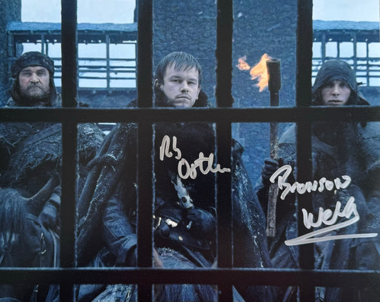 Bronson Webb & Rob Ostlere Signed Game Of Thrones 8x10” Photo