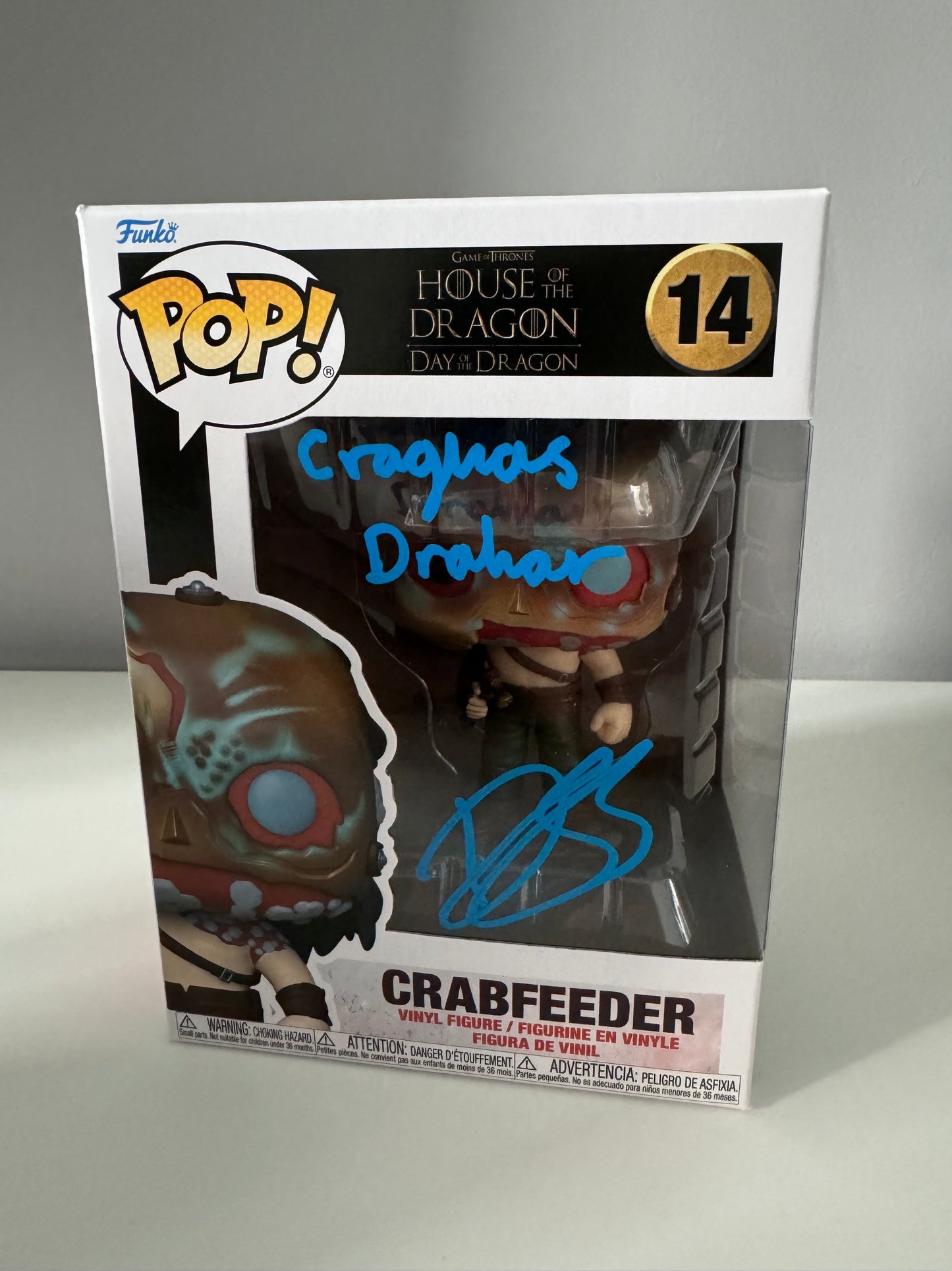 Daniel Scott-Smith Signed Crabfeeder House Of The Dragon Funko In Blue - SWAU Authenticated