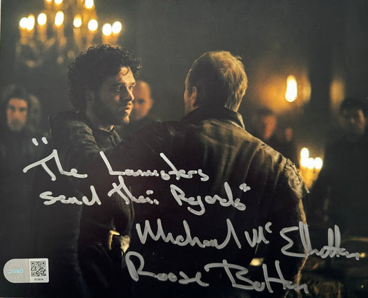 Michael McElhatton Signed Game Of Thrones 8x10” Photo With Quote - SWAU Authenticated