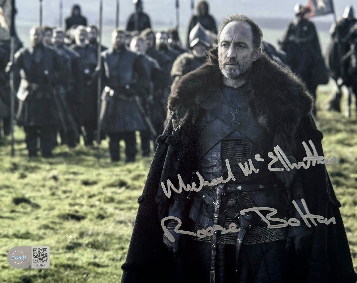 Michael McElhatton Signed Game Of Thrones 8x10” Photo - SWAU Authenticated