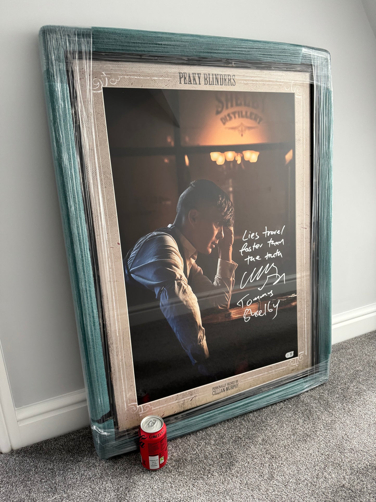 Cillian Murphy Signed Peaky Blinders Framed Poster