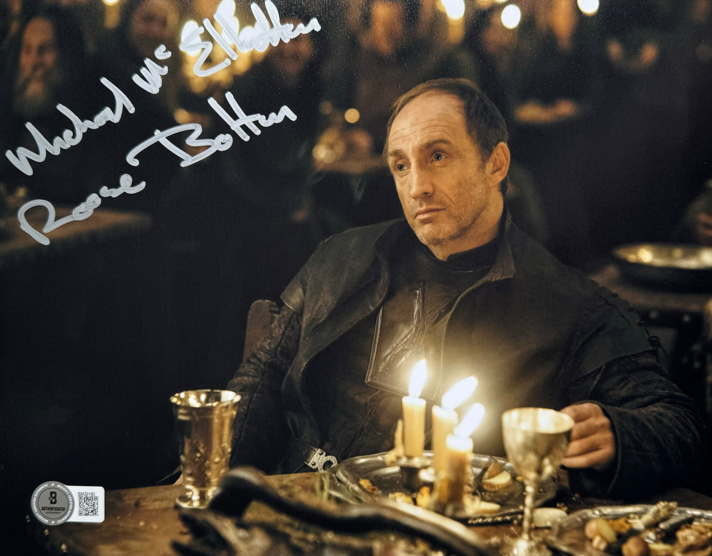 Michael McElhatton Signed Game Of Thrones 8x10” Photo - Beckett Authenticated