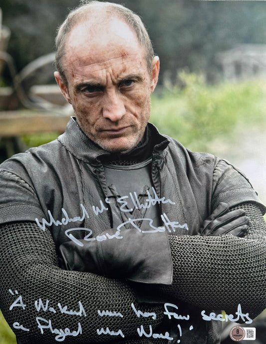 Michael McElhatton Signed Game Of Thrones 11x14” Photo With Quote - Beckett Authenticated