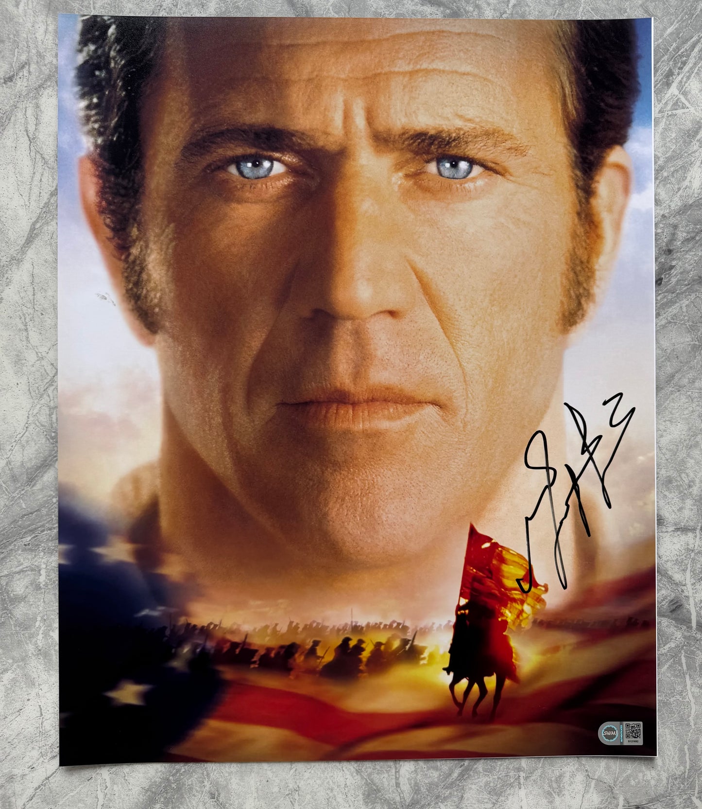 Mel Gibson Signed The Patriot 16x20” Photo - SWAU Authenticated