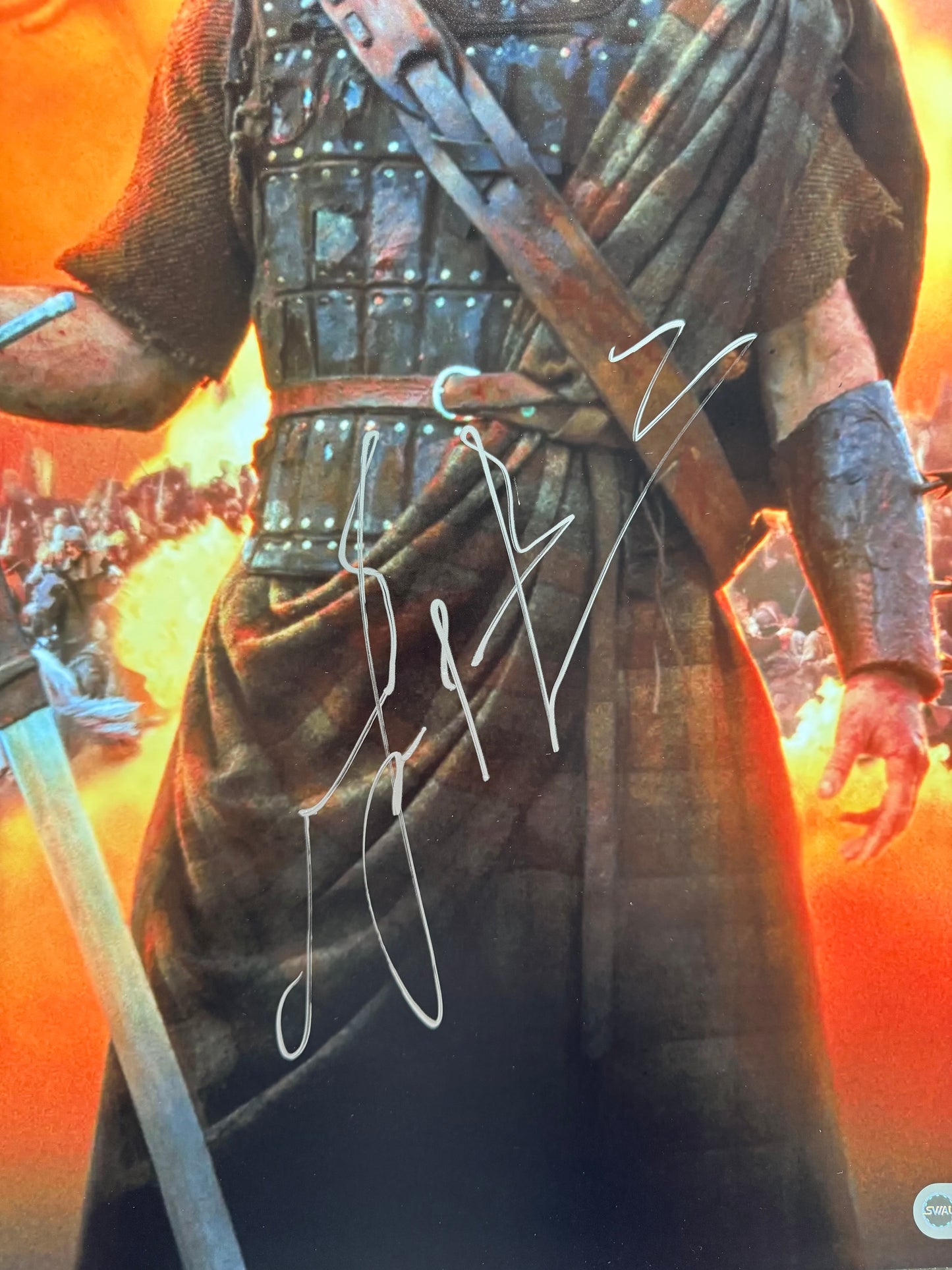 Mel Gibson Signed Braveheart A2 Poster - SWAU Authenticated