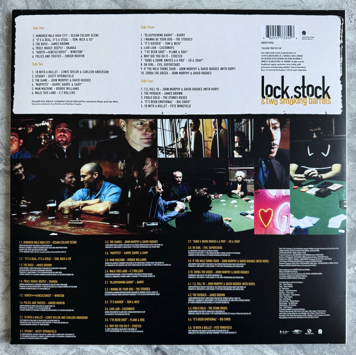 Jones & Moran Dual Signed Lock Stock Soundtrack Vinyl LP