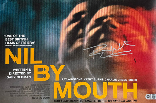 Ray Winstone Signed Nil By Mouth 12x18" Poster - SWAU Authenticated