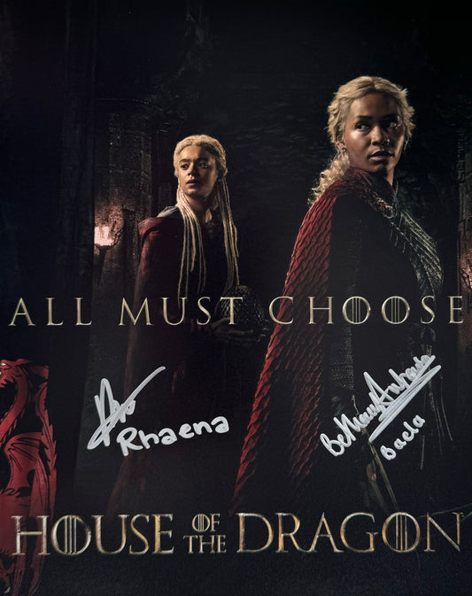 Bethany Antonia & Phoebe Campbell Signed House Of The Dragon 8x10” Photo